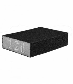 Gąbka ścierna 70 x 25 x 100 mm, K120 GTX GRAPHITE 55H918
