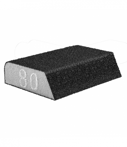 Gąbka ścierna 98 x 25 x 68 mm, K80, skośna GTX GRAPHITE 55H925