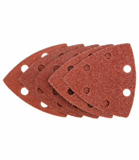 Papiery szlifierskie z rzepem, 83 x 83 x 83 mm (K60x2, K80x2, K100x1), 5 szt. GTX GRAPHITE 56H014