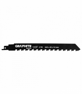 Brzeszczot do piły szablastej, HM, 240 x 23 x 1.5 mm, 2TPI GTX GRAPHITE 56H030