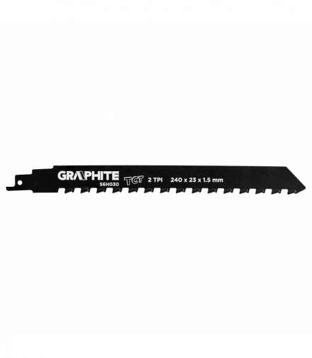 Brzeszczot do piły szablastej, HM, 240 x 23 x 1.5 mm, 2TPI GTX GRAPHITE 56H030