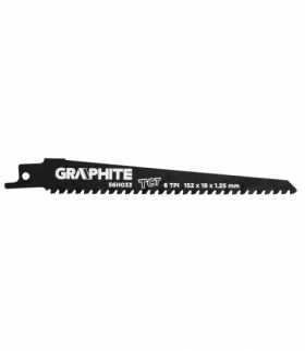 Brzeszczot do piły szablastej, HM, 152 x 19 x 1.25 mm, 6TPI GTX GRAPHITE 56H033