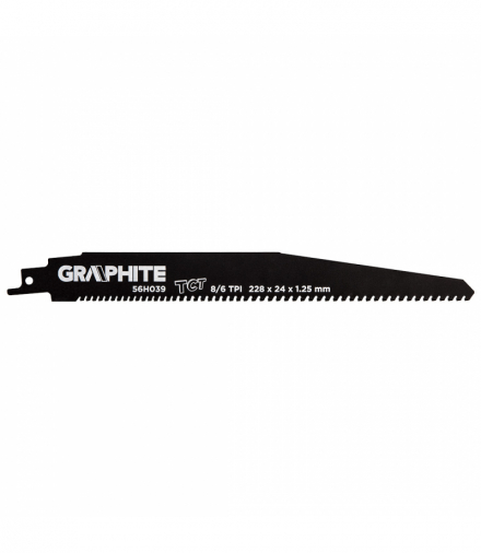 Brzeszczot do piły szablastej, HM, 228 x 24 x 1.25 mm, 8/6TPI GTX GRAPHITE 56H039