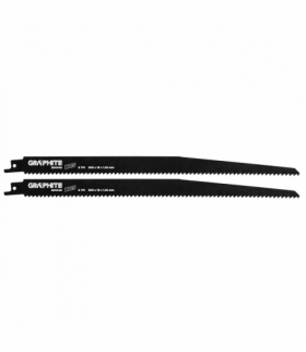Brzeszczot do piły szablastej, HCS, 300 x 19 x 1.25 mm, 6TPI, kpl. 2 szt. GTX GRAPHITE 56H046
