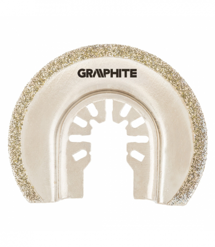 Tarcza półokrągła do ceramiki, 65 mm, galwaniczne pokrycie nasypem diamentowym GTX GRAPHITE 56H063