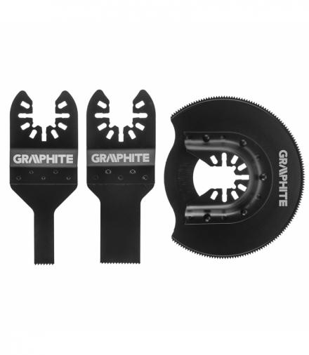 Zestaw brzeszczotów do metalu, 3 szt. GTX GRAPHITE 56H072