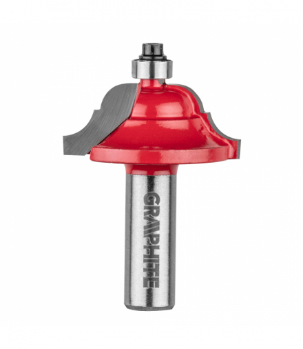 Frez kształtowy z łożyskiem, ozdobny, HM, 41.3 x 18.3 mm, trzpień 12 mm GTX GRAPHITE 56H234