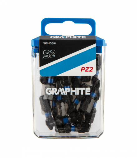 Bity udarowe PZ2 x 25 mm, 20 szt. GTX GRAPHITE 56H534