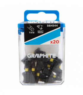 Bity udarowe TX15 x 25 mm, 20 szt. GTX GRAPHITE 56H544