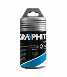 Końcówki wkrętakowe PH2 x 25 mm, 100 szt. GTX GRAPHITE 56H626