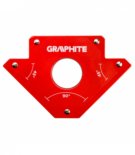 Spawalniczy kątownik magnetyczny 122 x 190 x 25 mm, udźwig 34.0 kg GTX GRAPHITE 56H903