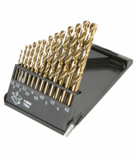 Wiertła do metalu HSS-TiN 1.5-6.5 mm, zestaw 13 szt. GTX GRAPHITE 57H198