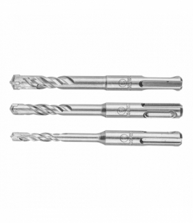 Zestaw wierteł do betonu SDS Plus, quatro, zestaw 3 szt. - 6, 8, 10 x 110 mm GTX GRAPHITE 57H570