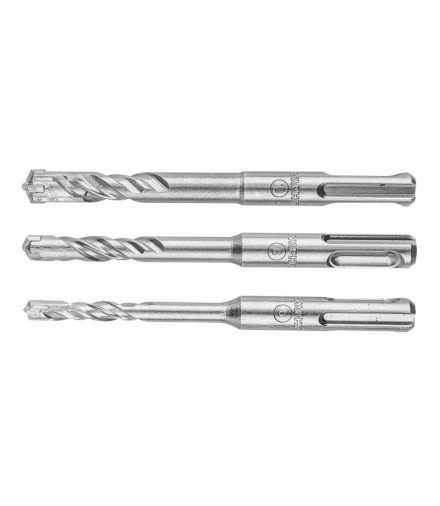 Zestaw wierteł do betonu SDS Plus, quatro, zestaw 3 szt. - 6, 8, 10 x 110 mm GTX GRAPHITE 57H570