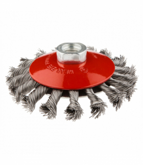 Szczotka druciana tarczowa odgięta 100 mm x M14, INOX GTX GRAPHITE 57H589