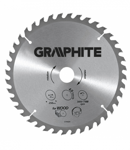 Tarcza do pilarki, widiowa, 160 x 30 mm, 18 zębów GTX GRAPHITE 57H656