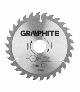 Tarcza do pilarki, widiowa, 160 x 30 mm, 30 zębów GTX GRAPHITE 57H660