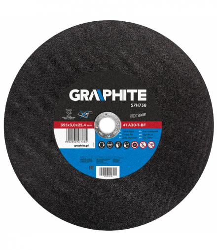 Tarcza tnąca do metalu 355 x 3.0 x 25.4 mm 41 A30-T-BF GTX GRAPHITE 57H738