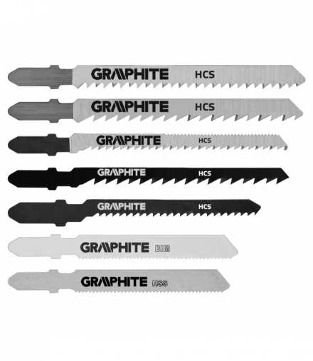 Brzeszczoty do wyrzynarki, uchwyt typu T, 10 szt. GTX GRAPHITE 57H755
