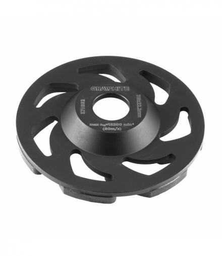 Tarcza diamentowa szlifierska 115 x 22.2 x 5 mm, segment L GTX GRAPHITE 57H892