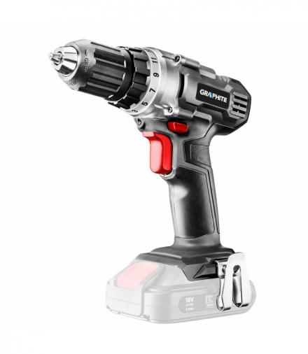 Wiertarko-wkrętarka akumulatorowa Energy+ 18V, Li-Ion, uchwyt 10 mm, bez akumulatora GTX GRAPHITE 58G000