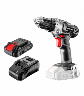 Wiertarko-wkrętarka akumulatorowa Energy+ 18V, Li-Ion, uchwyt 10 mm, aku 2Ah, ład, karton GTX GRAPHITE 58G000-SET1