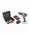 Wiertarko-wkrętarka akumulatorowa Energy+ 18V, Li-Ion, uchwyt 13 mm, 2 aku 2Ah, ład, walizka GTX GRAPHITE 58G006-SET2