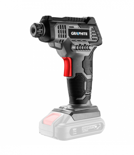 Kompresor akumulatorowy Energy+ 18V, wyświetlacz LCD, bez akumulatora GTX GRAPHITE 58G041