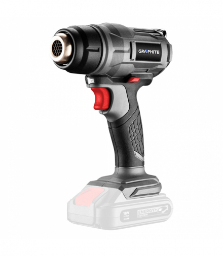 Opalarka akumulatorowa Energy+ 18V, Li-Ion, zakres temperatur 550oC, bez akumulatora GTX GRAPHITE 58G082