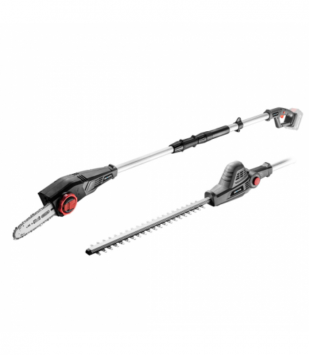 Urządzenie ogrodowe na wysięgniku 2w1 - pilarka i nożyce do żywopłotu Energy+ 18V, bez akumulatora GTX GRAPHITE 58G098