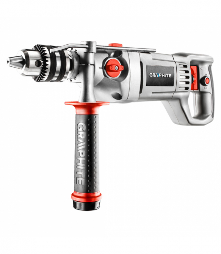 Wiertarka udarowa 1050W, uchwyt kluczykowy 16 mm, obroty I: 0-900 min?1, II: 0-2500 min?1 GTX GRAPHITE 58G712