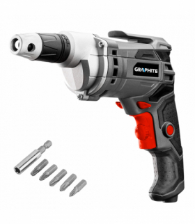 Wiertarko-wkrętarka sieciowa 520W, obroty 0-4200 min?1, walizka GTX GRAPHITE 58G794