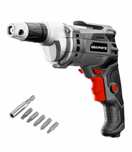 Wiertarko-wkrętarka sieciowa 520W, obroty 0-4200 min?1, walizka GTX GRAPHITE 58G794