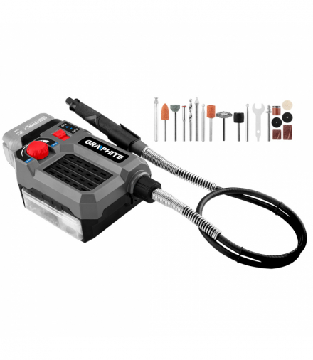 Miniszlifierka akumulatorowa Energy+ 18V bez akumulatora GTX GRAPHITE 58GE107