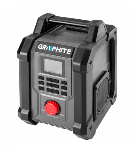 Radio budowlane akumulatorowo-sieciowe Graphite Energy+ 18V bez akumulatora GTX GRAPHITE 58GE128