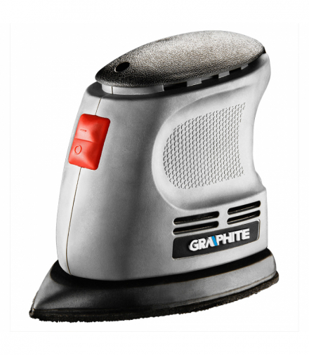 Szlifierka oscylacyjna delta 105W, stopa 140 x 140 x 97 mm GTX GRAPHITE 59G335