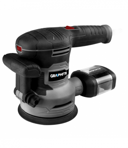 Szlifierka mimośrodowa 450W, tarcza 125/150 mm, walizka GTX GRAPHITE 59G349