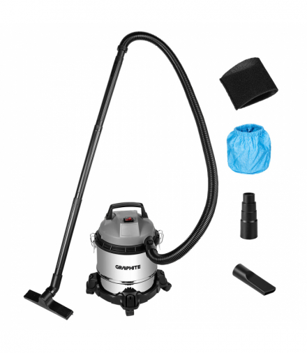 Odkurzacz przemysłowy 800W, zbiornik 12l GTX GRAPHITE 59G613