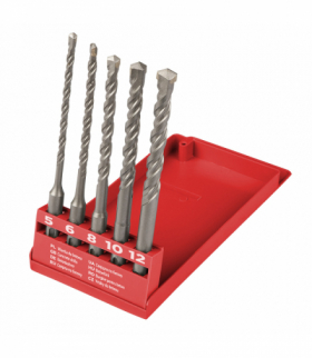 Wiertła do betonu SDS Plus 5-12 mm, zestaw 5 szt. GTX Top Tools 60H615