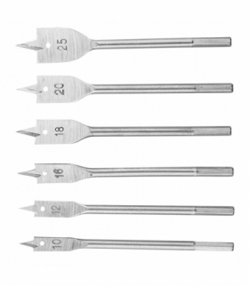 Wiertła do drewna łopatkowe, zestaw 6 szt. GTX Top Tools 60H860