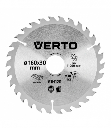 Tarcza do pilarki, widiowa, 160 x 30 mm, 30 zębów GTX VERTO 61H120
