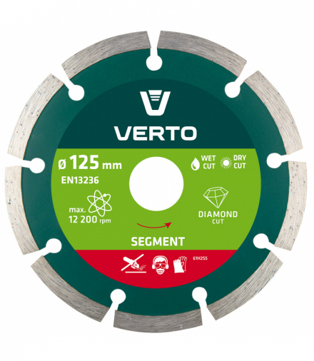 Tarcza diamentowa 125 x 22.2 mm, segmentowa GTX VERTO 61H2S5