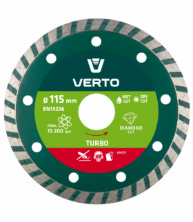 Tarcza diamentowa 115 x 22.2 mm, turbo GTX VERTO 61H2T1