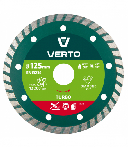 Tarcza diamentowa 125 x 22.2 mm, turbo GTX VERTO 61H2T5
