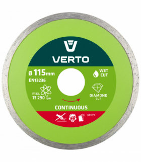 Tarcza diamentowa 115 x 22.2 mm, pełna GTX VERTO 61H3T1