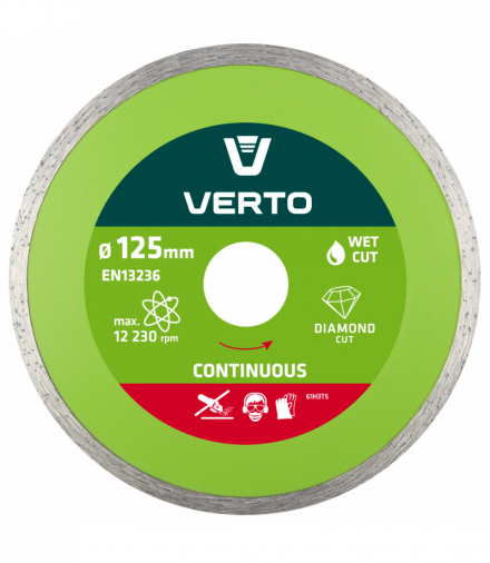 Tarcza diamentowa 125 x 22.2 mm, pełna GTX VERTO 61H3T5