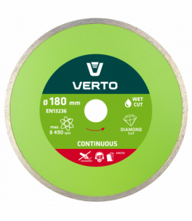 Tarcza diamentowa 180 x 22.2 mm, pełna GTX VERTO 61H3T8