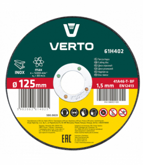 Tarcza tnąca do metalu 125 x 1.5 x 22.2 mm, INOX GTX VERTO 61H402