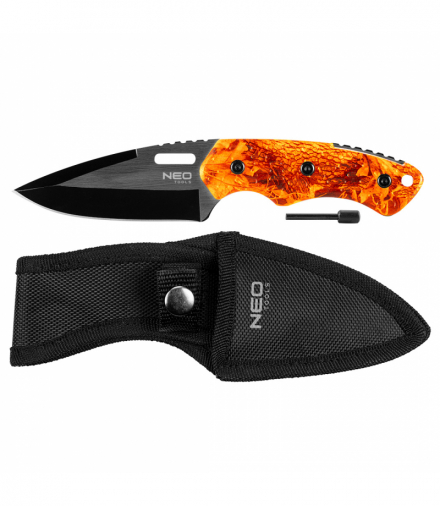 Nóż taktyczny full- tang 20 cm + krzesiwo GTX NEO Tools 63-109