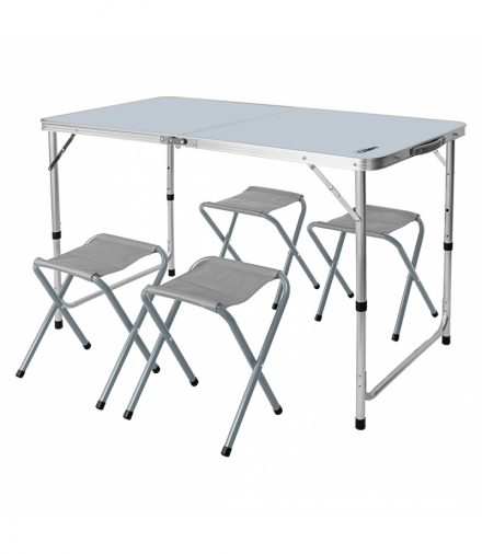 Zestaw biwakowy stół i 4 krzesła, składany w walizkę GTX NEO Tools 63-159
